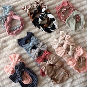 20 Assorted Colorful Kids Baby Headbands Bow Sets